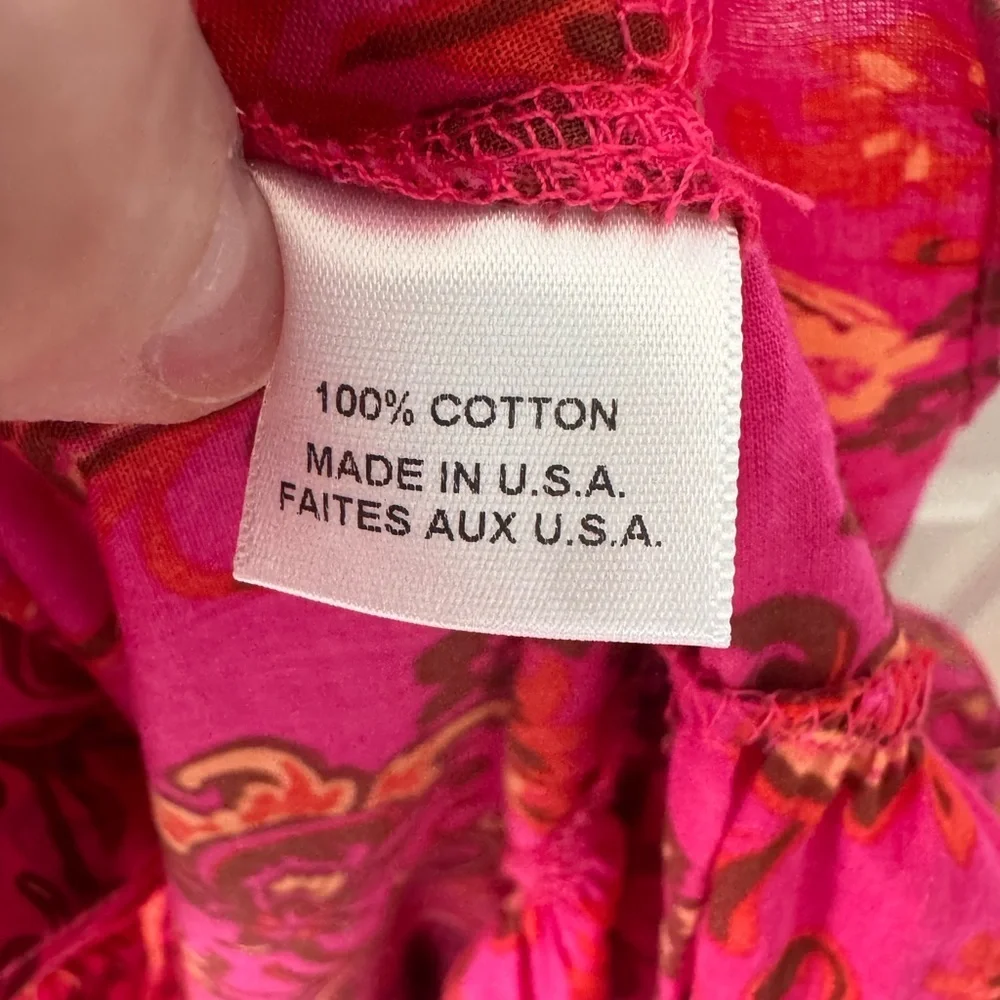 MISA Los Angeles Ysabel tiered ruffle cotton floral dress size small